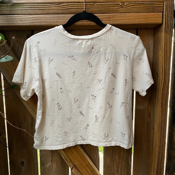 French Pastry Plant Crop Top Tee - Picture 4 of 4